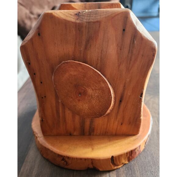 Wooden handmade napkin holder by forest furniture la pine Oregon - Picture 4 of 5